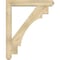 Ekena Millwork Merced Craftsman Rough Sawn Bracket w/ Offset Brace, Douglas Fir, 6"W x 34"D x 42"H BKT0604X34X42MRC04RDF - alternate 2
